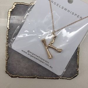 Gold “K” Necklace